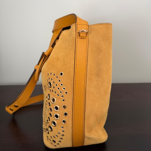 Michael Kors Cary Marigold SM Bucket Bag Leather Suede - Picture 6 of 16